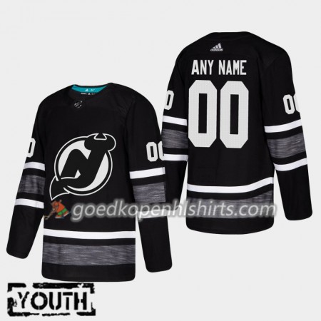 New Jersey Devils Custom 2019 All-Star Adidas Zwart Authentic Shirt - Kinderen